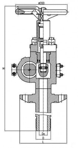 Клапан запорный 522-35.3555 системы ВВД