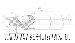 Манжета дейдвудного уплотнения Simplex-compact 240, 280